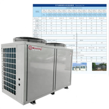 meeting 42kw air source heat pump unit low temperature air energy heat pump for hotel or dormitory hot water project